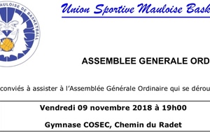 Assemblée Générale Ordinaire USMBB 2018