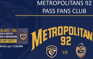 Match Pro A: Metropolitans 92 vs BCM Gravelines