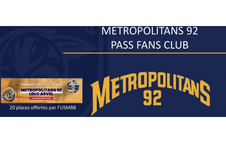 BREAKING NEWS - PLACES DISPONIBLES POUR LE MATCH LEVALLOIS METRO 92 - AS Monaco