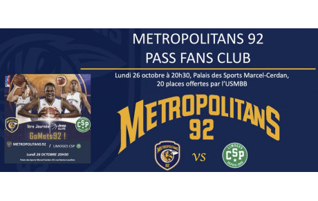 Match PRO A Metropolitans 92 vs Limoges CSP