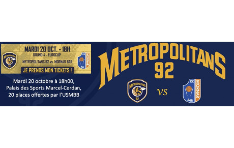 Match EuroCup Metropolitans 92 vs Mornar Bar
